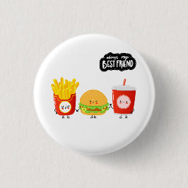 Drie beste vrienden leuke voeding ronde button 3,2 cm