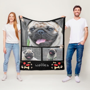 Drie beste vrienden met furever Dog Blanket Fleece Deken