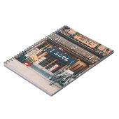 DRIE BICYCLES DIE VOOR DE BOUW WORDEN GEDEELD NOTITIEBOEK (Linkerzijde)