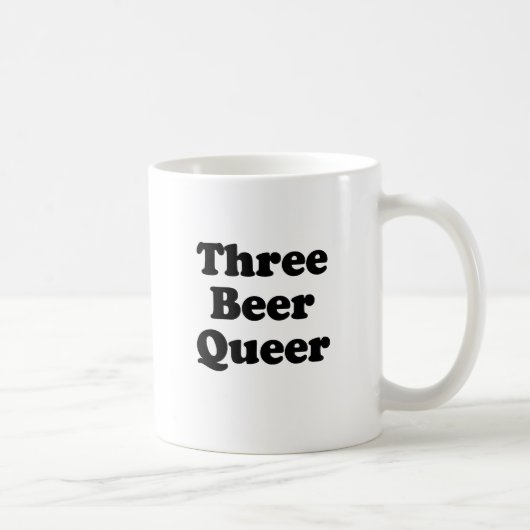 Drie Bier Queer Koffiemok (Rechts)