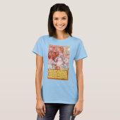 Drie Biggetjes Koken Wolf, Vintage Sprookje T-shirt (Voorkant volledig)