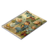 Drie Biggetjes Vintage Sprookje Notitieboek (Linkerzijde)