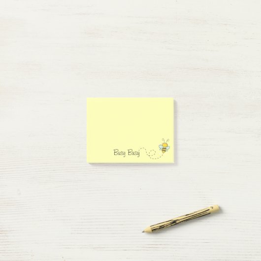 Drie Bij Post-it® Notities 4 x 3 Notes (Op bureau)