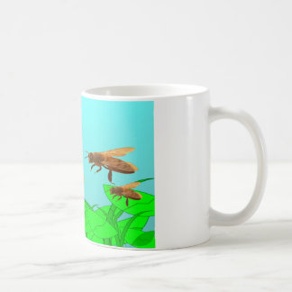 Drie bijen koffiemok