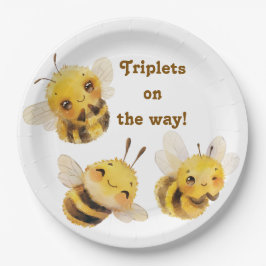 Drie bijen papieren Borden Bordje