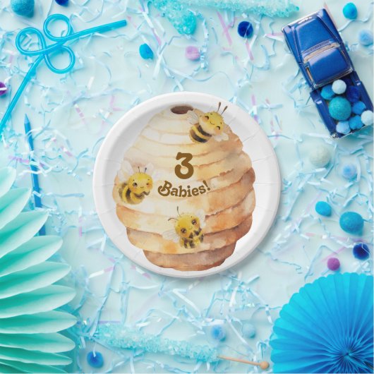 Drie bijen papieren Borden Papieren Bordje (Feest)