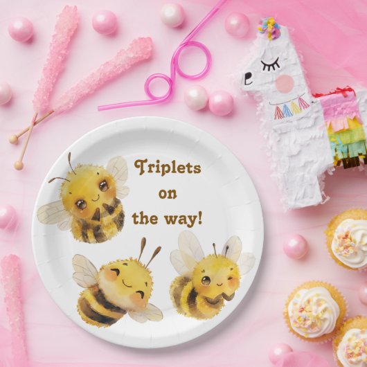 Drie bijen papieren Borden Papieren Bordje (Feest)