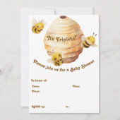 Drie Bijen Uitnodiging (Voorkant)