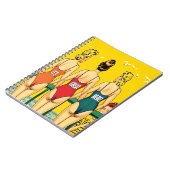 Drie Bikini-meisjes van achteren met grappige teks Notitieboek (Linkerzijde)