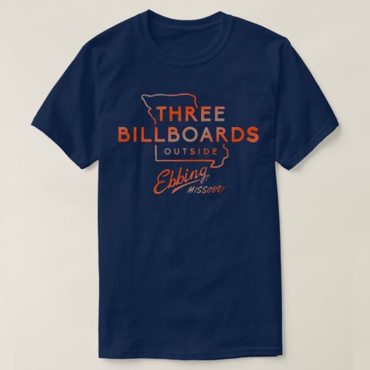 Drie Billboards T-shirt (Design voorkant)