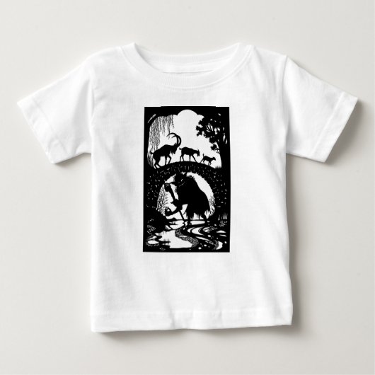 Drie Billy Goats Gruff Baby T-Shirt (Voorkant)