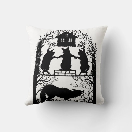 Drie Billy Goats Gruff Kussen (Achterkant)