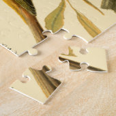 Drie binnenlandse vogels op een filiaal legpuzzel (Zijkant)