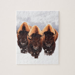 Drie Bison Legpuzzel