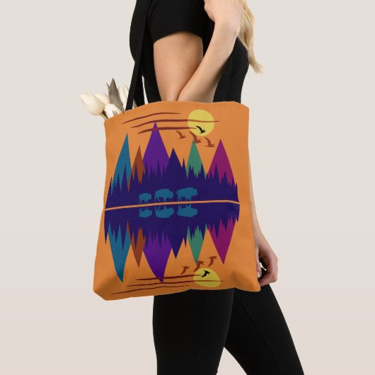 Drie Bison Tote Bag (Dichtbij)