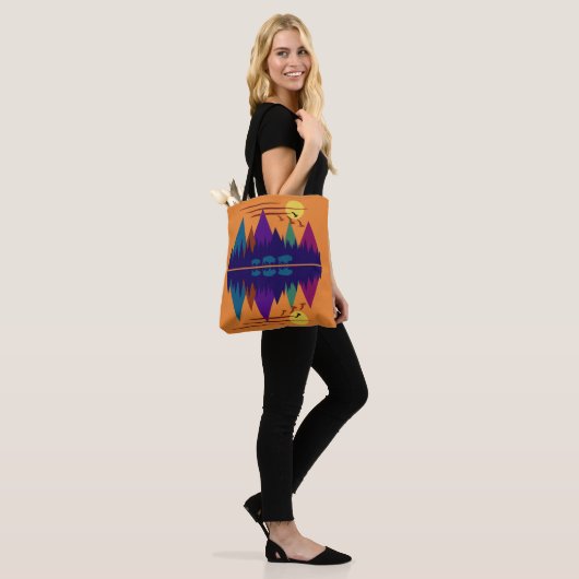 Drie Bison Tote Bag (Op model)