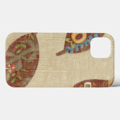 Drie bladeren op Linen Texture Background Case-Mate iPhone Case (Achterkant (horizontaal))