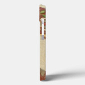 Drie bladeren op Linen Texture Background Case-Mate iPhone Case (Achterkant / Links)