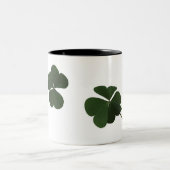 Drie bladklaver tweekleurige koffiemok (Center)