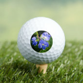 Drie blauwe bloemen golfballen (Insitu Shirt)