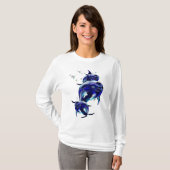 Drie blauwe dolfijnenT-Shirt T-shirt (Voorkant volledig)