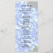 Drie Blauwe Hortensia Programmakaart (Achterkant)