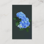 Drie Blauwe Hortensia Visitekaartje (Achterkant)