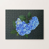 Drie blauwe hortensia's legpuzzel (Horizontaal)
