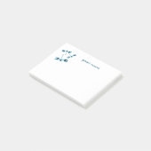 Drie blauwe libellen bevestigen Jouw naam toevoege Post-it® Notes (Schuin)