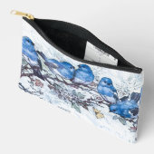 Drie blauwe vogels op kersenbloesem etui (Open)