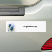 Drie blauwe zeedoppen voor bumper bumpersticker (Op auto)