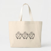 drie blikken grote tote bag (Voorkant)