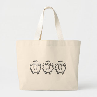 drie blikken grote tote bag