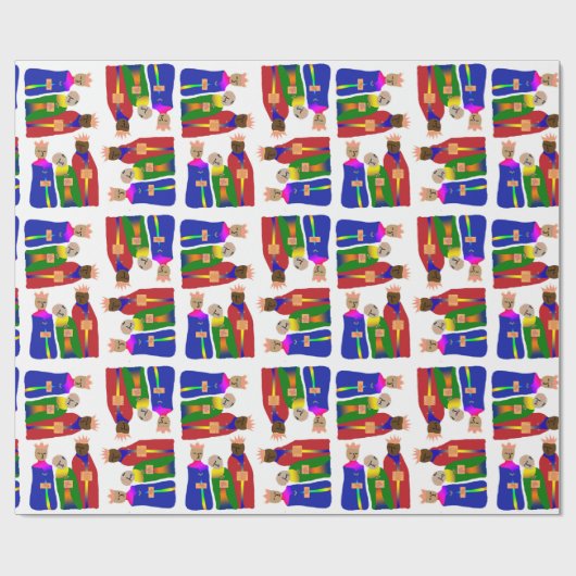 Drie blikvangpapier cadeaupapier (Vlak)