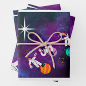 Drie blikvangpapier inpakpapier vel (In situ)