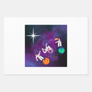 Drie blikvangpapier inpakpapier vel