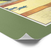 Drie Blind-muizen afdrukken Poster (Hoek)