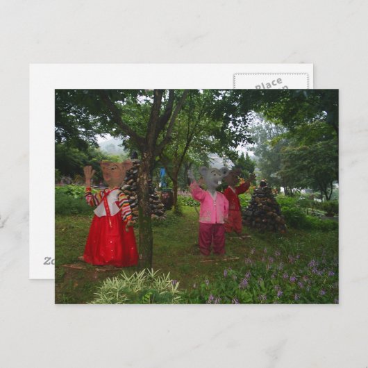 Drie blinde muizen briefkaart (Voorkant / Achterkant)