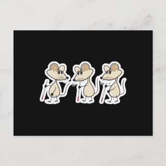 drie blinde muizen briefkaart