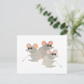 Drie blinde muizen briefkaart (Staand voorkant)