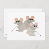 Drie blinde muizen briefkaart (Voorkant / Achterkant)
