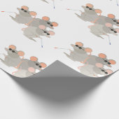 Drie blinde muizen cadeaupapier (Hoek)