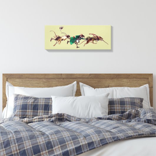 Drie blinde muizen canvas afdruk (Insitu (Slaapkamer))