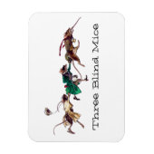 Drie blinde muizen magneet (Verticaal)