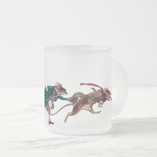 Drie blinde muizen matglas koffiemok (Voorkant rechts)