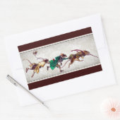 Drie blinde muizen rechthoekige sticker (Envelop)