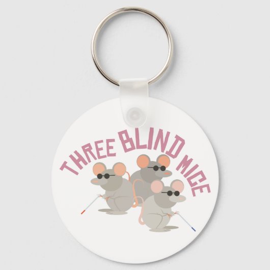 Drie blinde muizen sleutelhanger (Voorkant)