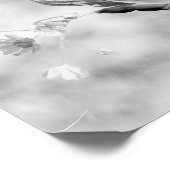 Drie bloemen bij de boom poster (Hoek)