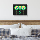 Drie Bloemen Canvas Afdruk (Insitu (Slaapkamer))