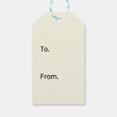 Drie bloemen Gift Label Cadeaulabel (Achterkant)